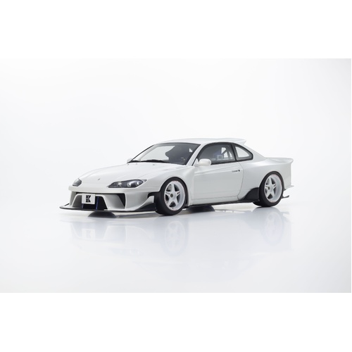 Kyosho Samurai 1/18 Nissan Silvia S15 Khyzyl Saleem (White) Resin Model Car