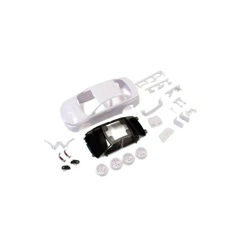 Kyosho Lancer Evolution X White Body Set (Unpainted/with Wheels) [MZN184]