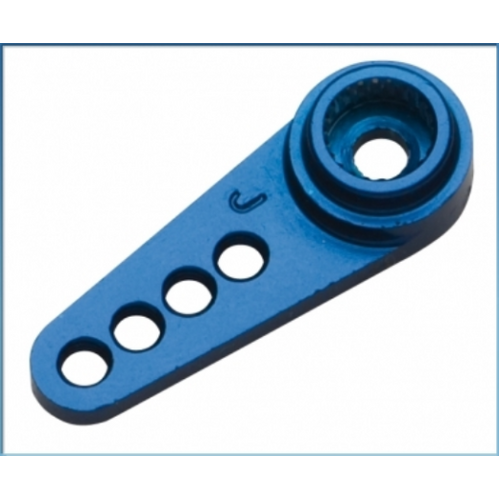 LRP ALUMINIUM SERVO ARM BLUE STEERING SANWA/KO/JR