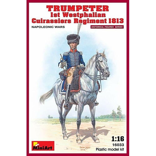 MiniArt 1/16 Trumpeter. 1st Westphalian Cuirassiers Regiment  Plastic Model Kit