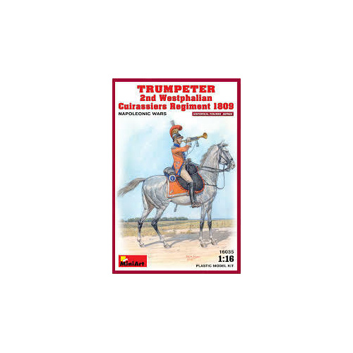 MiniArt 1/16 Trumpeter. 2nd Westphalian Cuirassiers Regiment  Plastic Model Kit