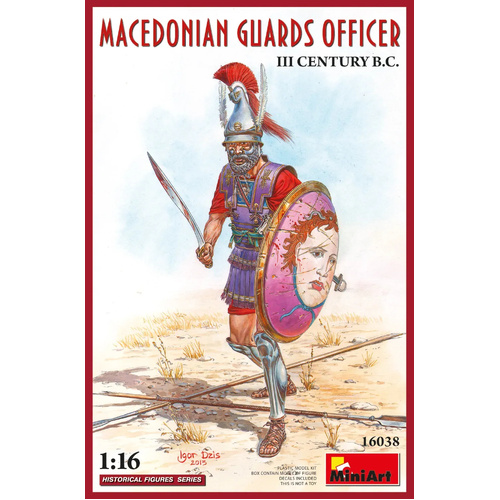 MiniArt 1/16 Macedonian Guards Officer. III Century B.C. Plastic Model Kit