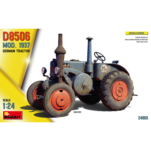 MiniArt 1/24 German Tractor D8506 Mod. 1937 Plastic Model Kit