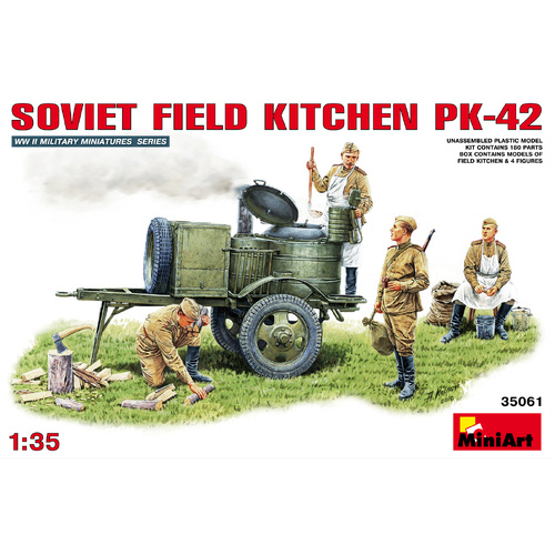 MiniArt 1/35 Soviet Field Kitchen KP-42 Plastic Model Kit