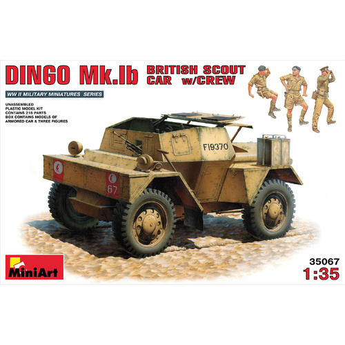 MiniArt 1/35 British Scout Car Dingo MK. 1b Plastic Model Kit