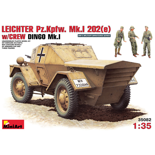 MiniArt 1/35 Leichter Pz.Kpfw. MkI 202(e) w/crew Plastic Model Kit