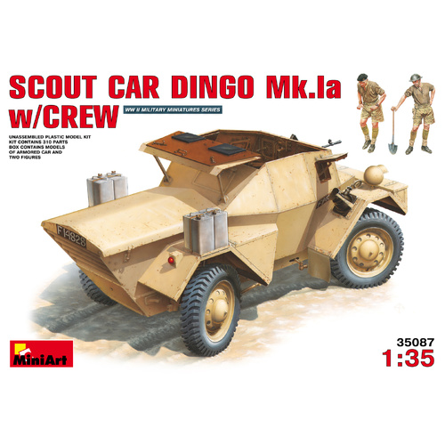 MiniArt 1/35 Scout Car Dingo Mk 1a w/crew Plastic Model Kit