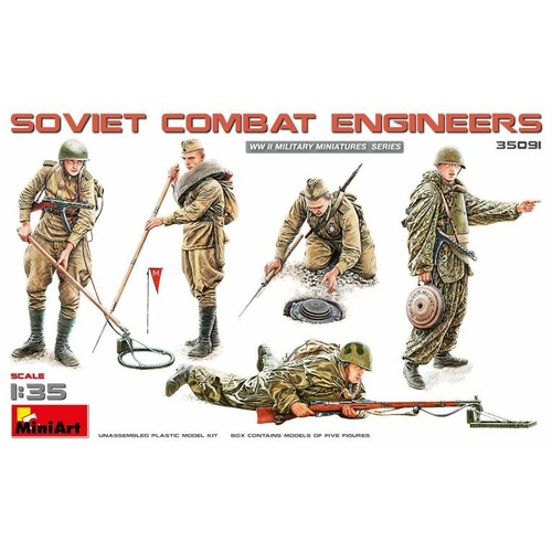 MiniArt 1/35 Soviet Combat Engineers Plastic Model Kit