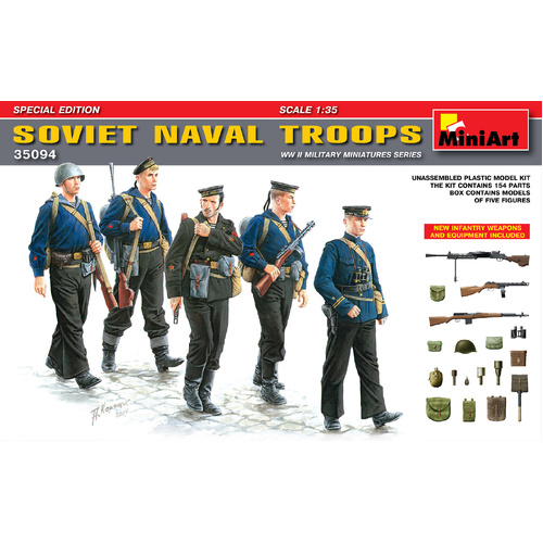 MiniArt 1/35 Soviet Naval Troops. Special Edition Plastic Model Kit