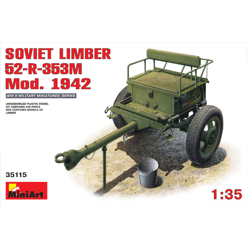 MiniArt 1/35 Soviet Limber 52-R-353M Mod.1942 Plastic Model Kit