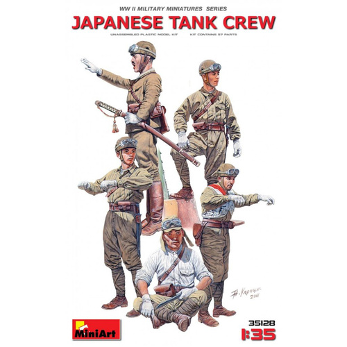 MiniArt 1/35 Japanese Tank Crew Plastic Model Kit