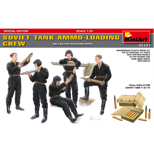 MiniArt 1/35 Soviet Tank Ammo-Loading Crew Set. Spec. Edition Plastic Model Kit
