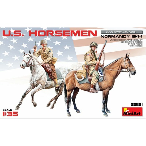 MiniArt 1/35 U.S. Horsemen. Normandy 1944 Plastic Model Kit