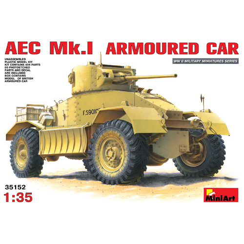 MiniArt 1/35 AEC Mk 1 Armoured Car Plastic Model Kit
