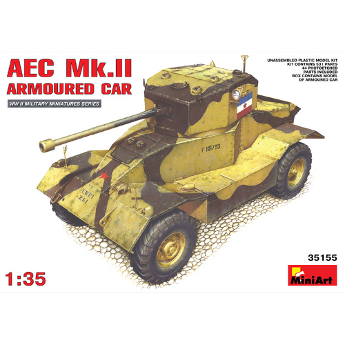 MiniArt 1/35 AEC Mk 2 Armoured Car Plastic Model Kit