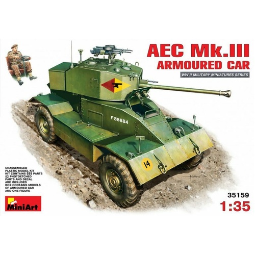 MiniArt 1/35 AEC Mk 3 Armoured Car  Plastic Model Kit