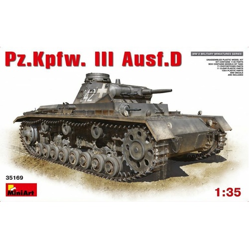 MiniArt 1/35 Pz.Kpfw.3 Ausf.D Plastic Model Kit