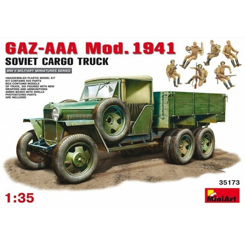 MiniArt 1/35 GAZ-AAA Cargo Truck Mod. 1941 Plastic Model Kit