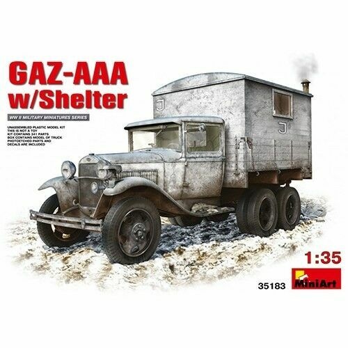 MiniArt 1/35 GAZ-AAA with Shelter Plastic Model Kit