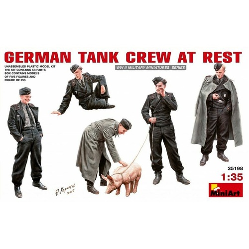 MiniArt 1/35 German Tank Crew at Rest Plastic Model Kit