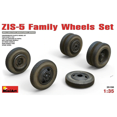 MiniArt 1/35 ZIS-6 Family Wheels Set Plastic Model Kit