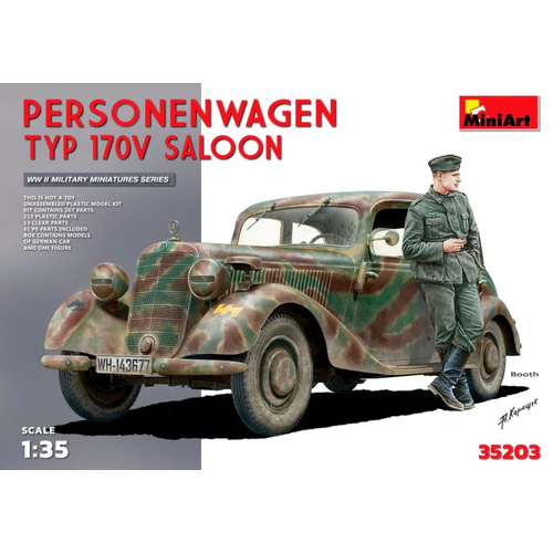 MiniArt 1/35 Personenwagen Typ 170V Saloon.Special Edition Plastic Model Kit