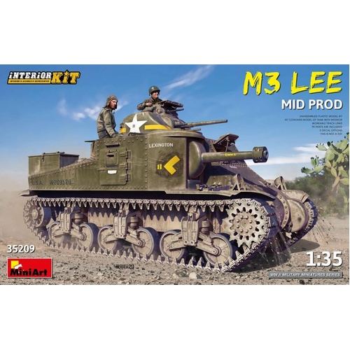MiniArt 1/35 M3 Lee Mid Prod. Interior Kit Plastic Model Kit