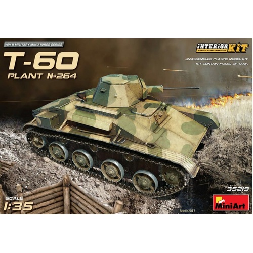 MiniArt 1/35 T-60 (Plant No.264.Stalingrad) Interior Kit Plastic Model Kit