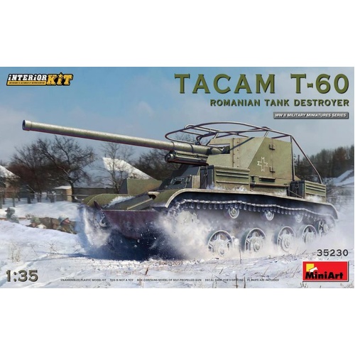 MiniArt 1/35 Tacam T-60 Romanian Tank Destroyer. Interior Kit Plastic Model Kit