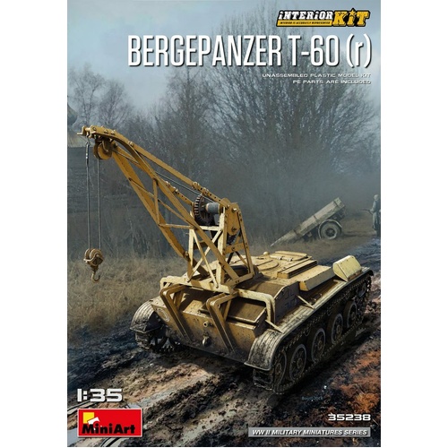 MiniArt 1/35 Bergepanzer T-60 ( r ) Interior Kit Plastic Model Kit