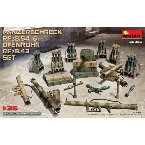 MiniArt 1/35 Panzerschreck RPzB.54 & Ofenrohr RPzB.43 Set Plastic Model Kit
