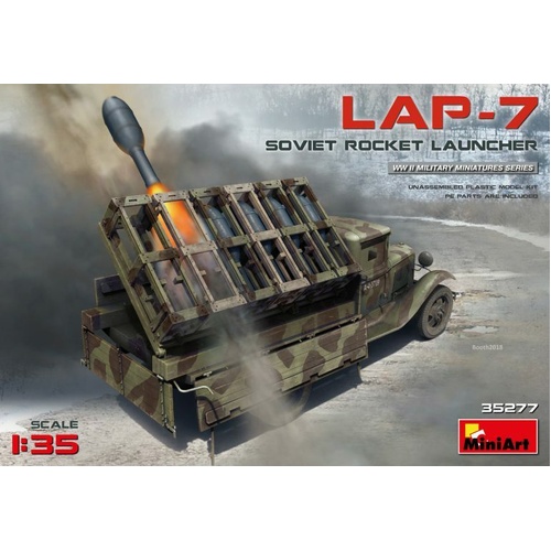 MiniArt 1/35 Soviet Rocket Launcher LAP-7 Plastic Model Kit