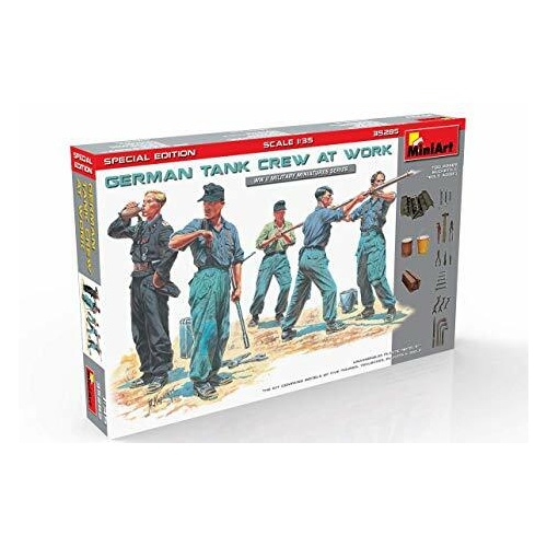 MiniArt 1/35 German Tank Crew at Work. Special Edition Plastic Model Kit