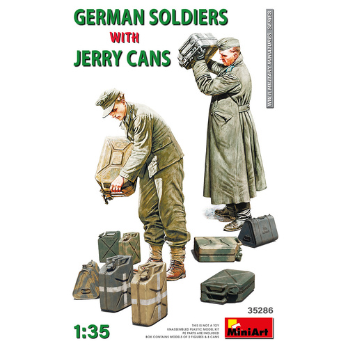 MiniArt 1/35 German Soldiers w/Jerry Cans Plastic Model Kit