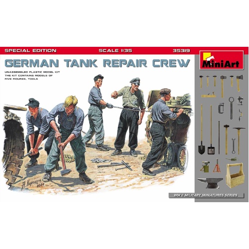 MiniArt 1/35 German Tank Repair Crew. Special Edition Plastic Model Kit