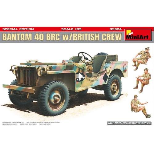 MiniArt 1/35 Bantam 40 BRC w/British Crew. Special Edition Plastic Model Kit
