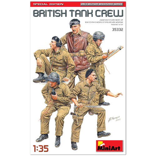 MiniArt 1/35 British Tank Crew. Special Edition Plastic Model Kit