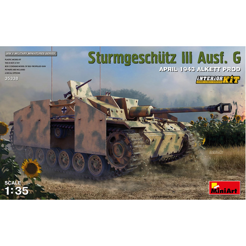 MiniArt 1/35 Sturmgeschutz III Ausf. G April 1943 Alkett Prod. Interior Kit Plastic Model Kit