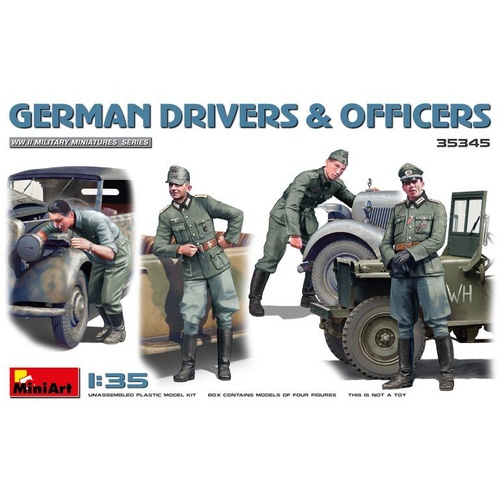 MiniArt 1/35 German Drivers & Officers Plastic Model Kit
