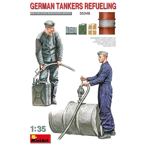 MiniArt 1/35 German Tankers Refueling Plastic Model Kit