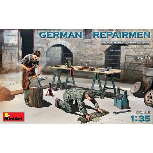 MiniArt 1/35 GERMAN REPAIRMEN Plastic Model Kit