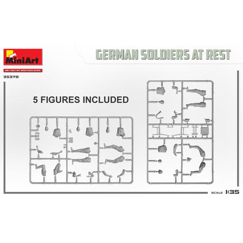 MiniArt 1/35 GERMAN SOLDIERS AT REST. SPECIAL EDITION Plastic Model Kit