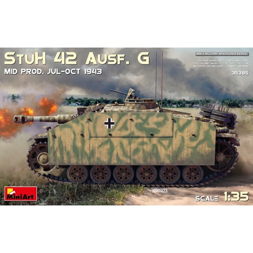 MiniArt 1/35 StuH 42 Ausf. G Mid Prod (Jul-Oct 1943) Plastic Model Kit