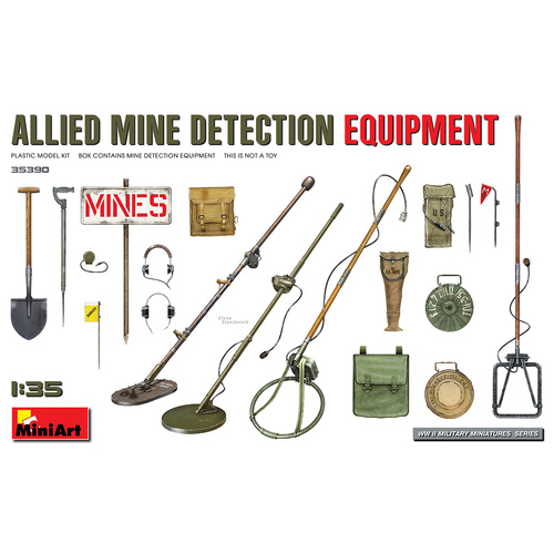 MiniArt 1/35 Allied Mine Detection Equipment Plastic Model Kit