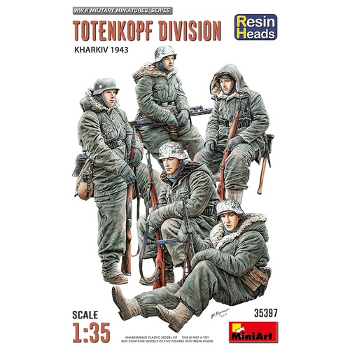 MiniArt 1/35 TOTENKOPF DIVISION. KHARKOV 1943. RESIN HEADS Plastic Model Kit
