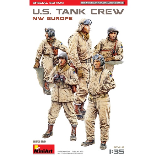 MiniArt 1/35 U.S. Tank Crew ( NW Europe). Special Edition Plastic Model Kit