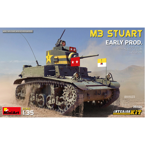 MiniArt 1/35 M3 Stuart Early Prod. Interior Kit Plastic Model Kit