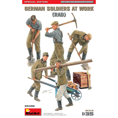 MiniArt 1/35 German Soldiers at Work (RAD) Special Edition Plastic Model Kit