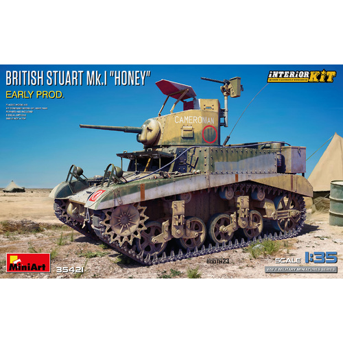 MiniArt 1/35 British Stuart Mk.I Honey Early Prod. Interior Kit Plastic Model Kit