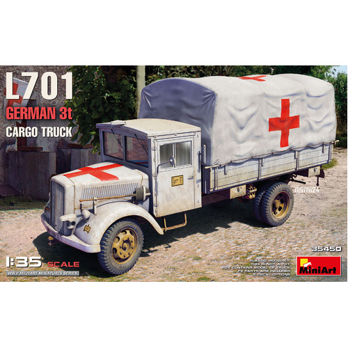 MiniArt 1/35 L701 German 3t Cargo Truck Plastic Model Kit